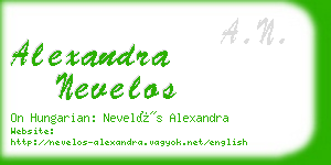 alexandra nevelos business card